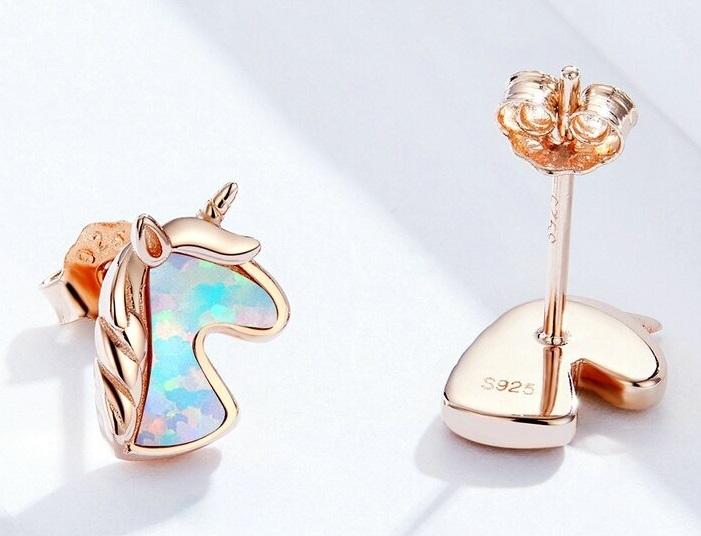 Boucles d’Oreilles Licorne Argent