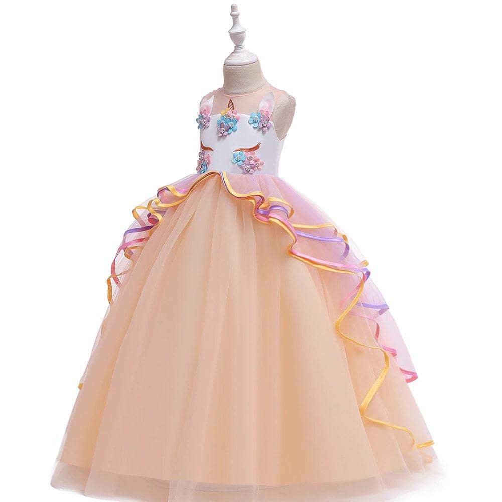 licorne orange déguisement enfant