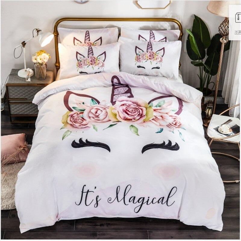 Housse de Couette Licorne Princesse