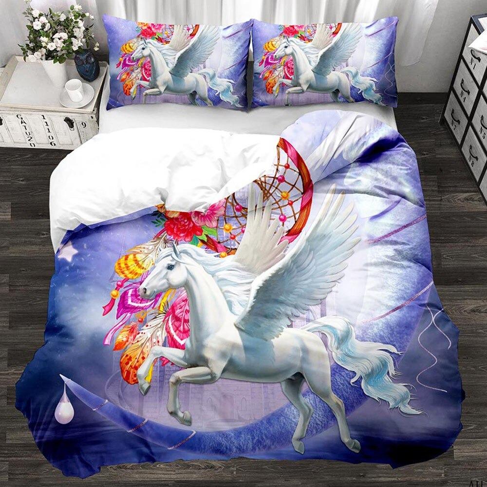 Housse de Couette Licorne Capteur de Rêves