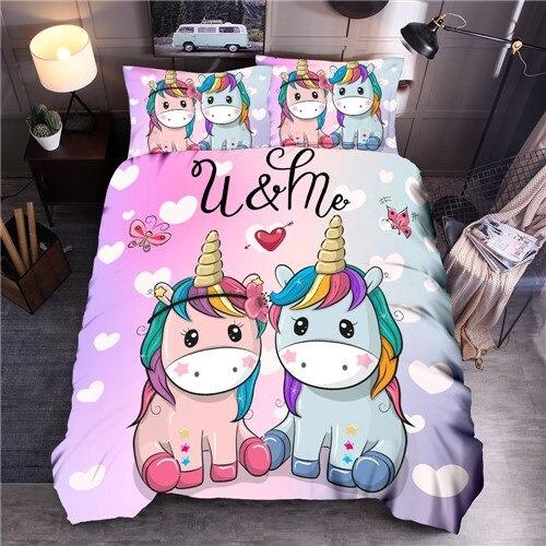 housse de couette licorne enfance