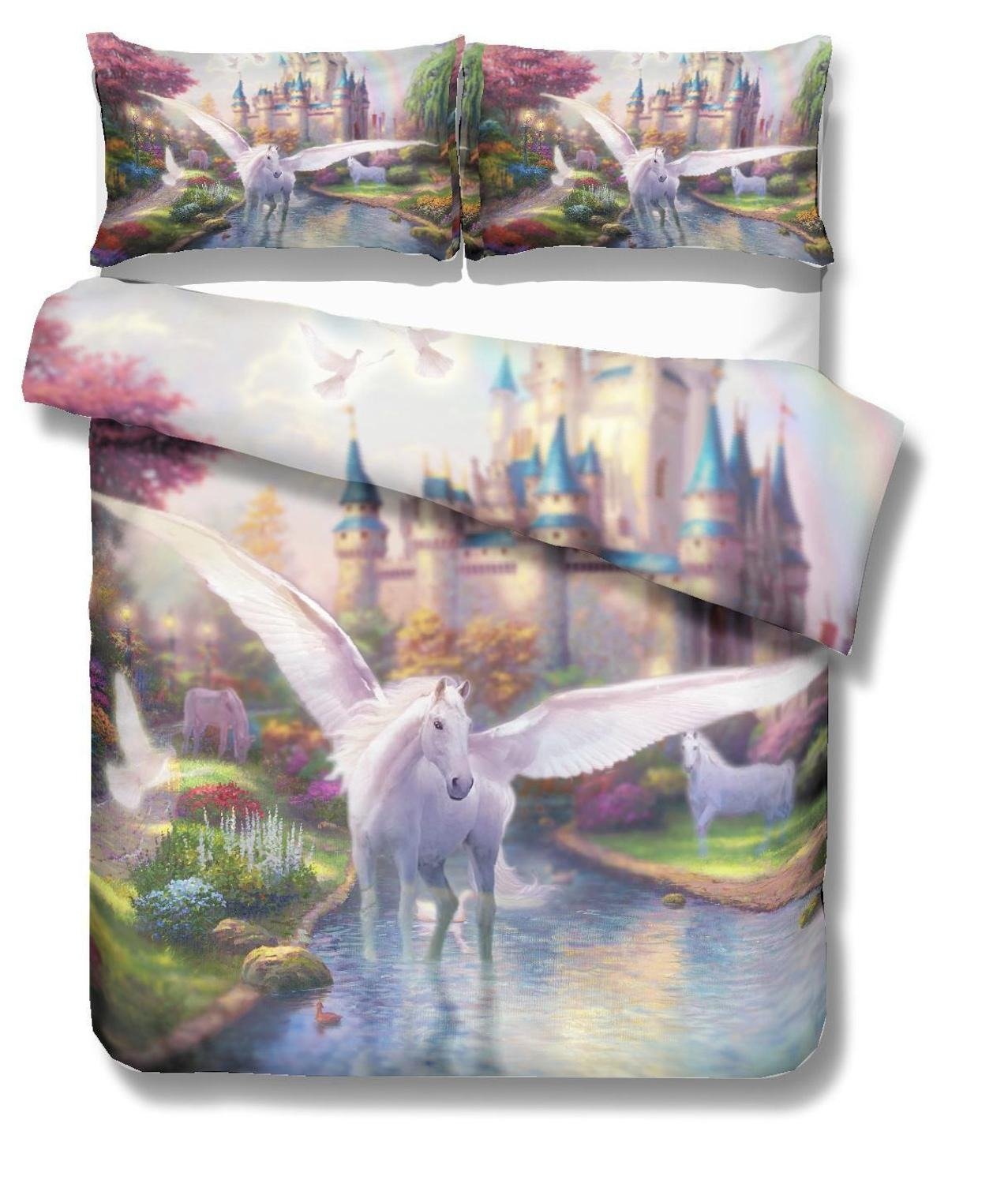 Housse de Couette Licorne Cheval Ailé