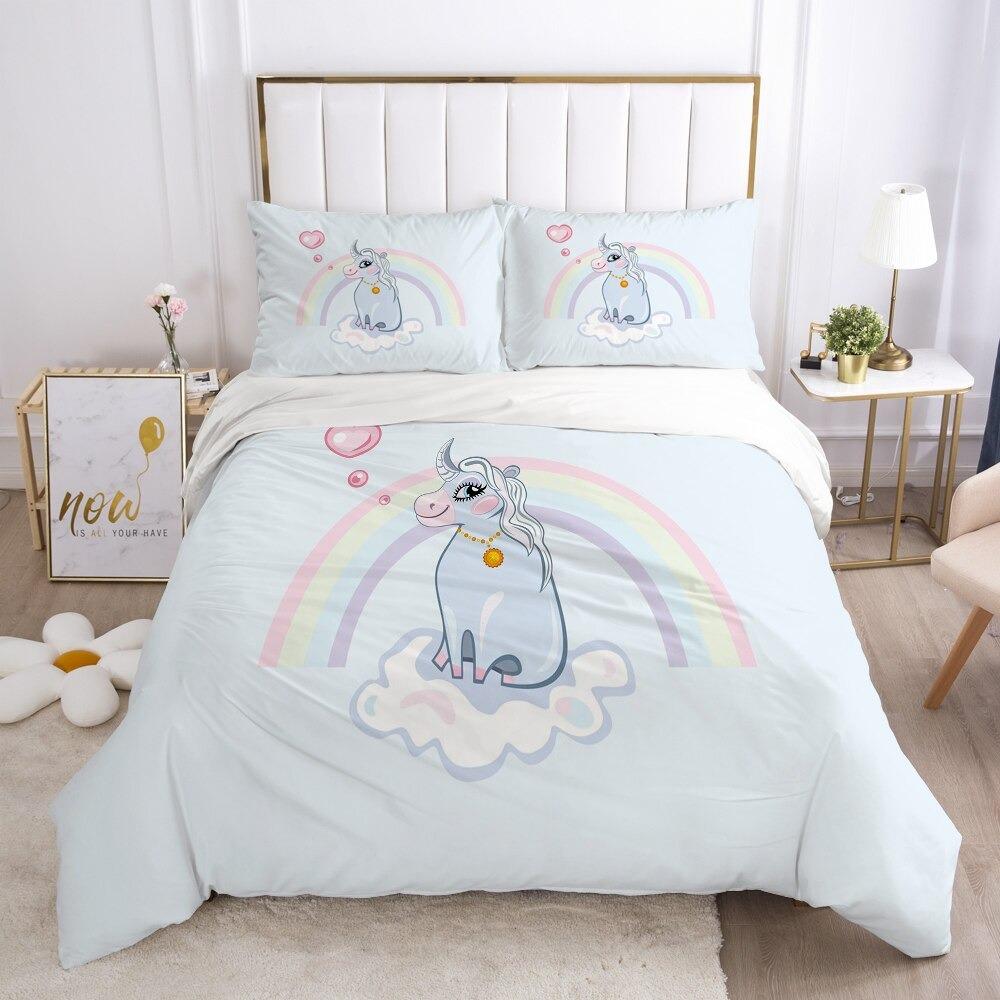 housse de couette magique Licorne Cochon