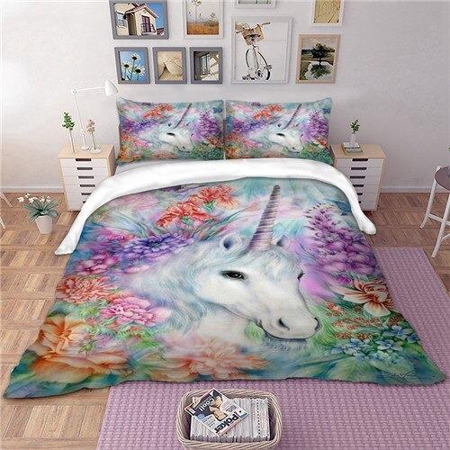 Housse de Couette Licorne Féérique