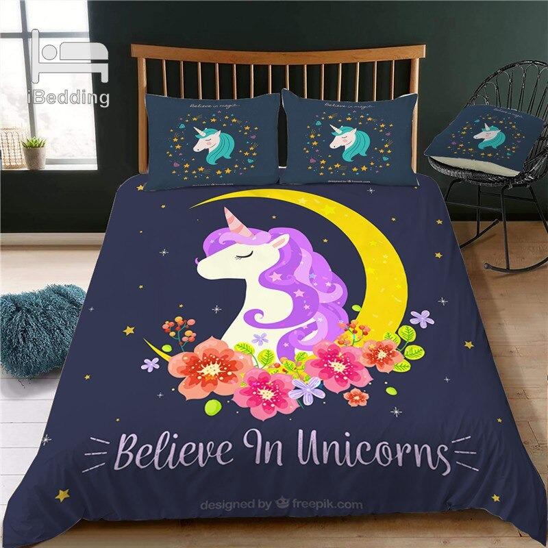 Housse de Couette Licorne Lune