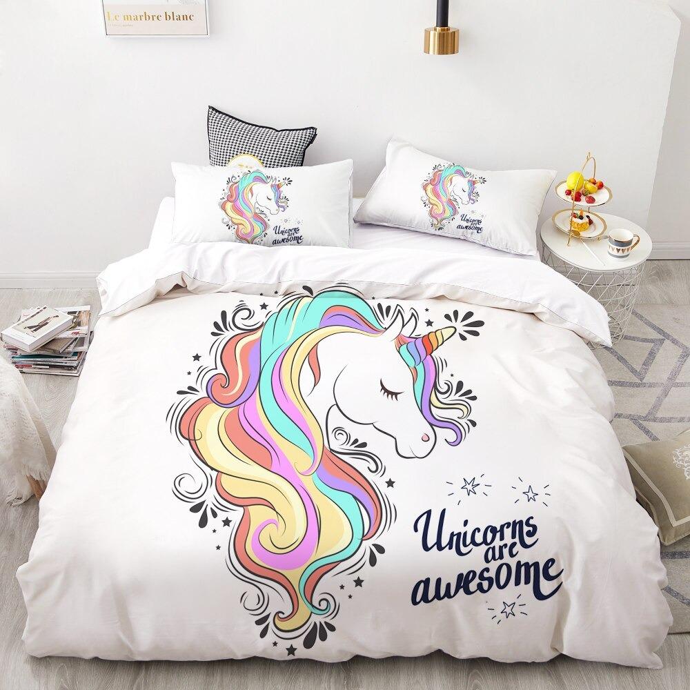 housse de couette licorne unicorns are awesome