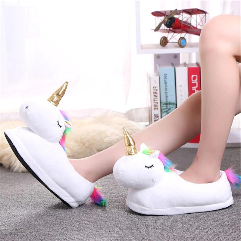 Pantoufles Licorne Femme