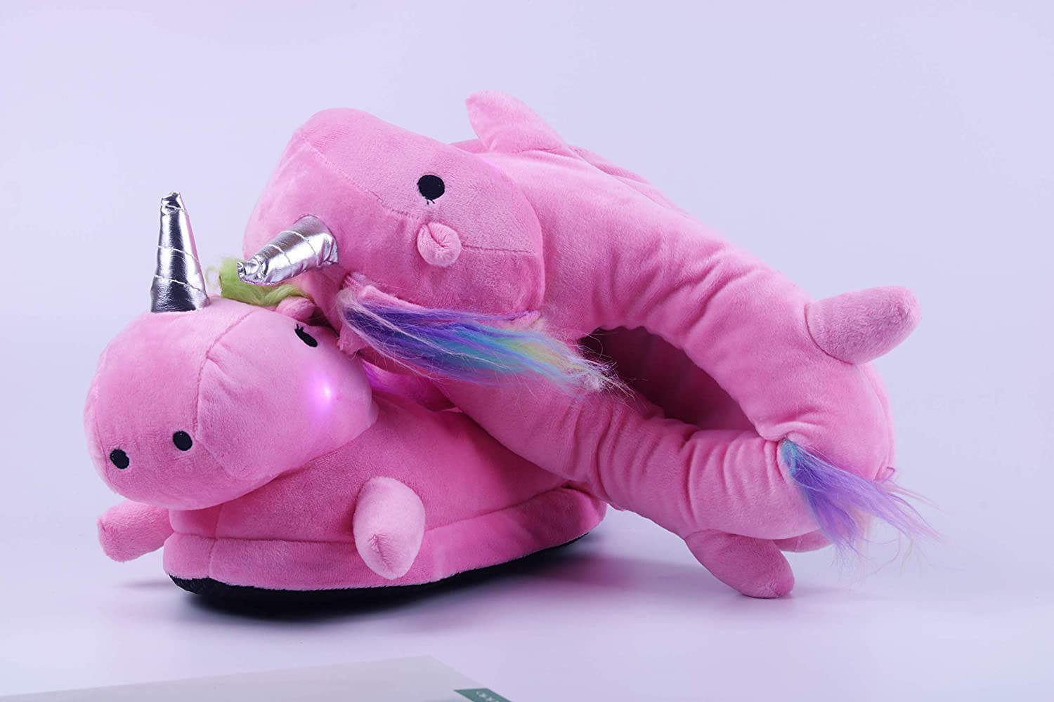 chausson rose féerique lumineux