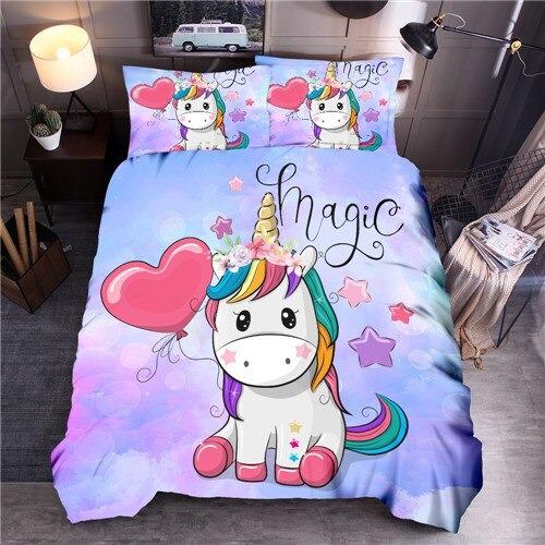 housse de couette licorne magique