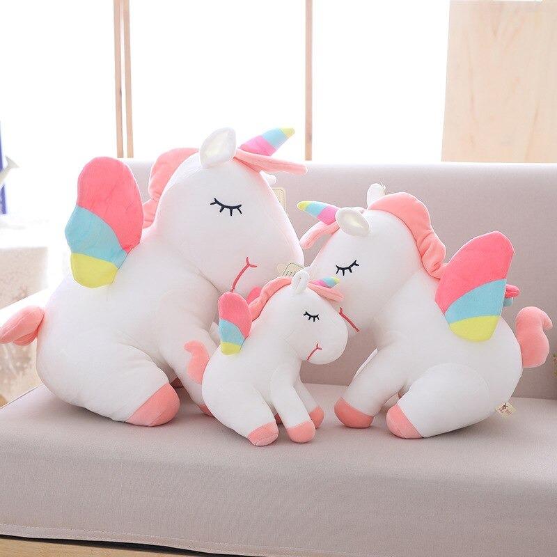 peluche géante blanc et rose