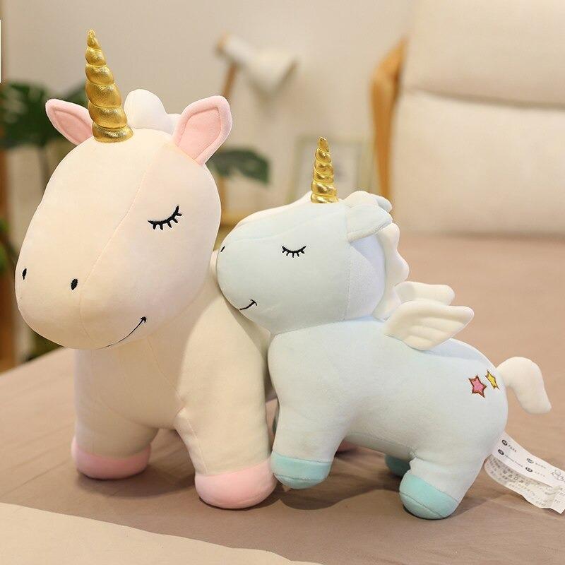 enchantement peluche licorne rose
