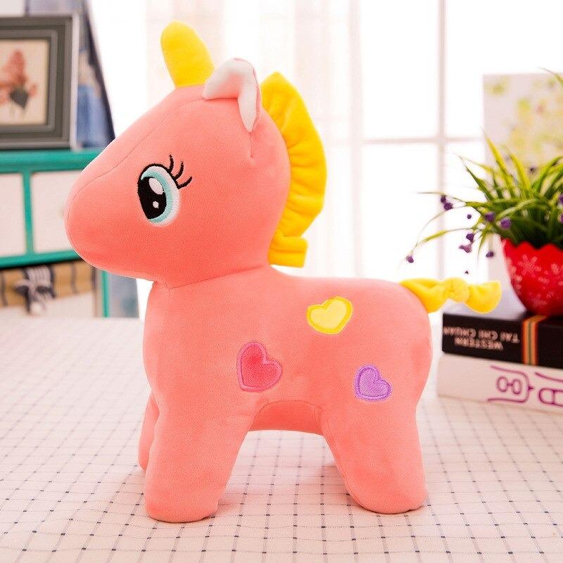 Peluche Licorne Orange Enfant