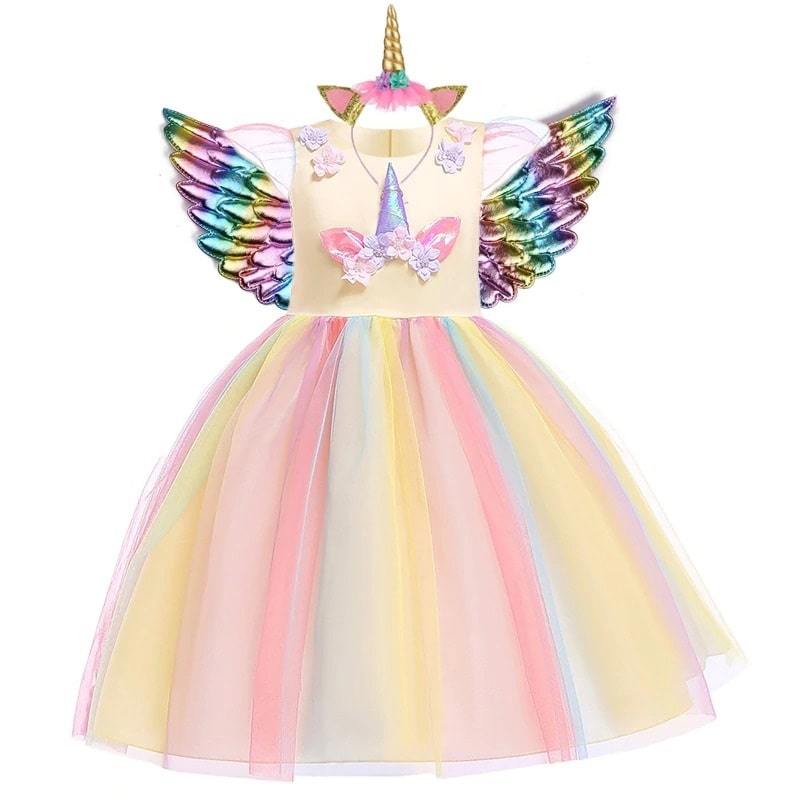 robe licorne fille anniversaire