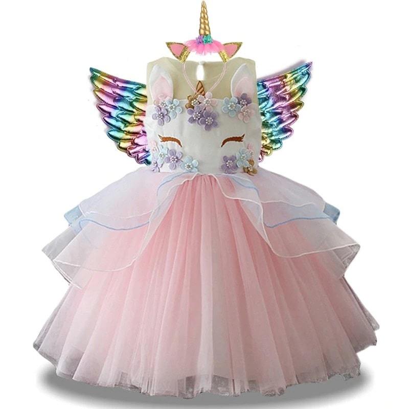 robe licorne tutu déguisement rose