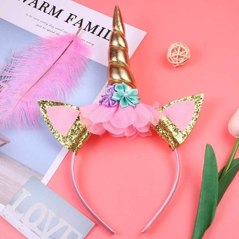 costume enfant licorne rose