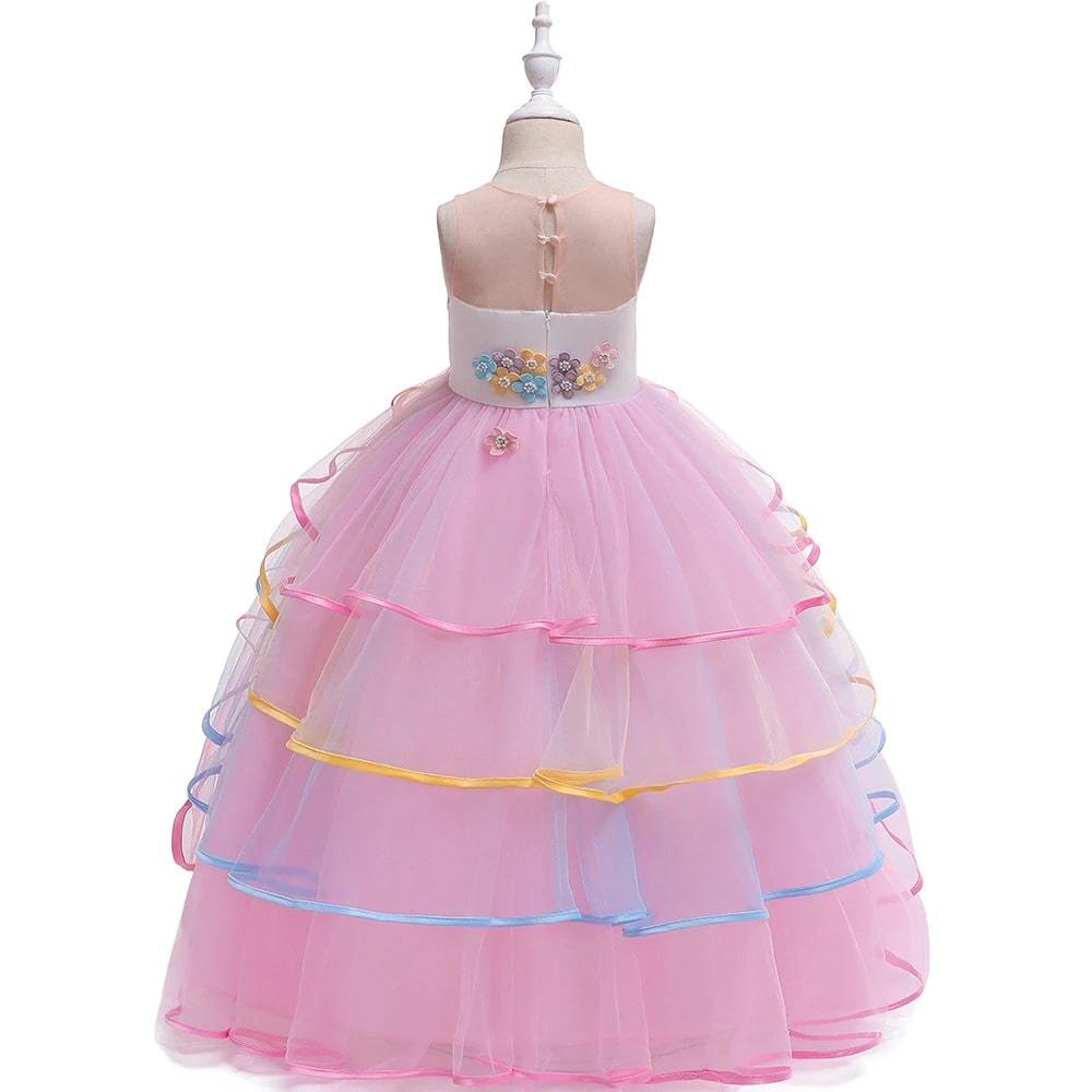 tenue de fête licorne rose