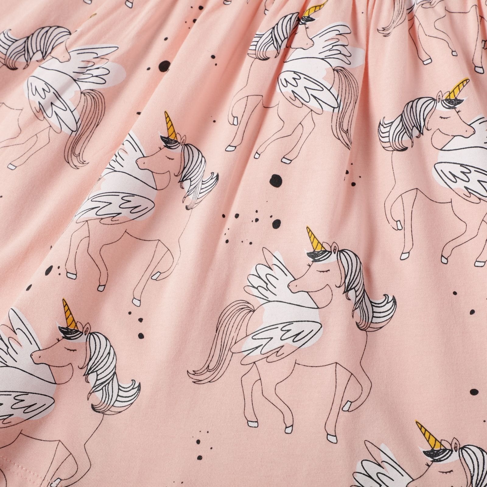 licorne robe manches courtes confortable