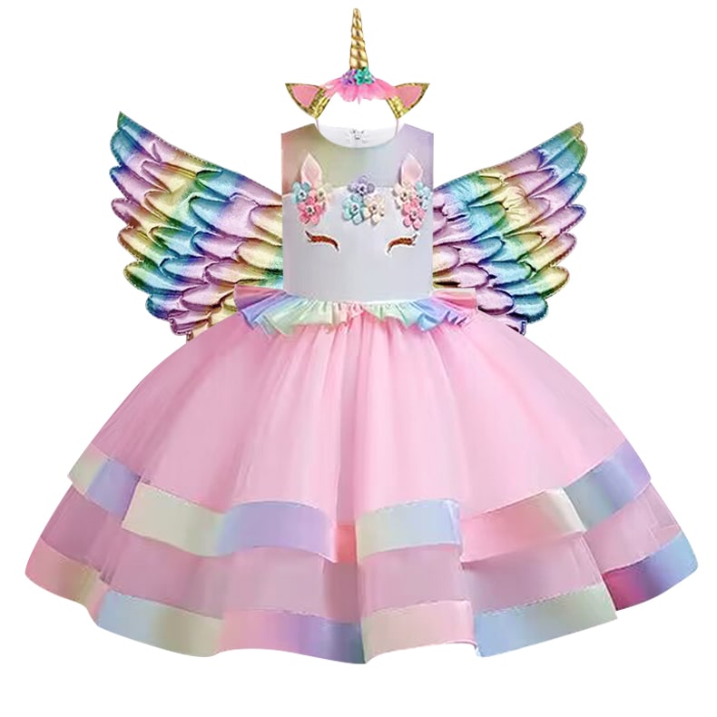 robe licorne rose pour fille