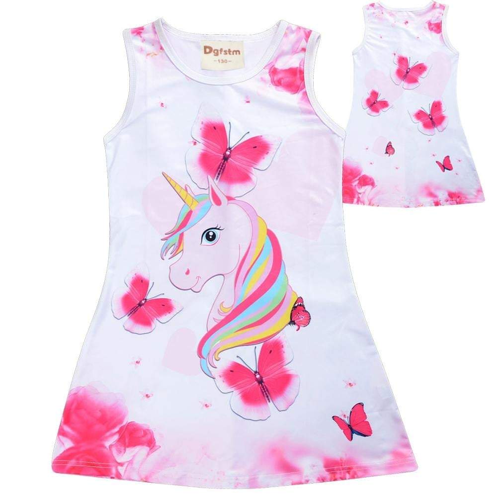 robe motif licorne pour filles