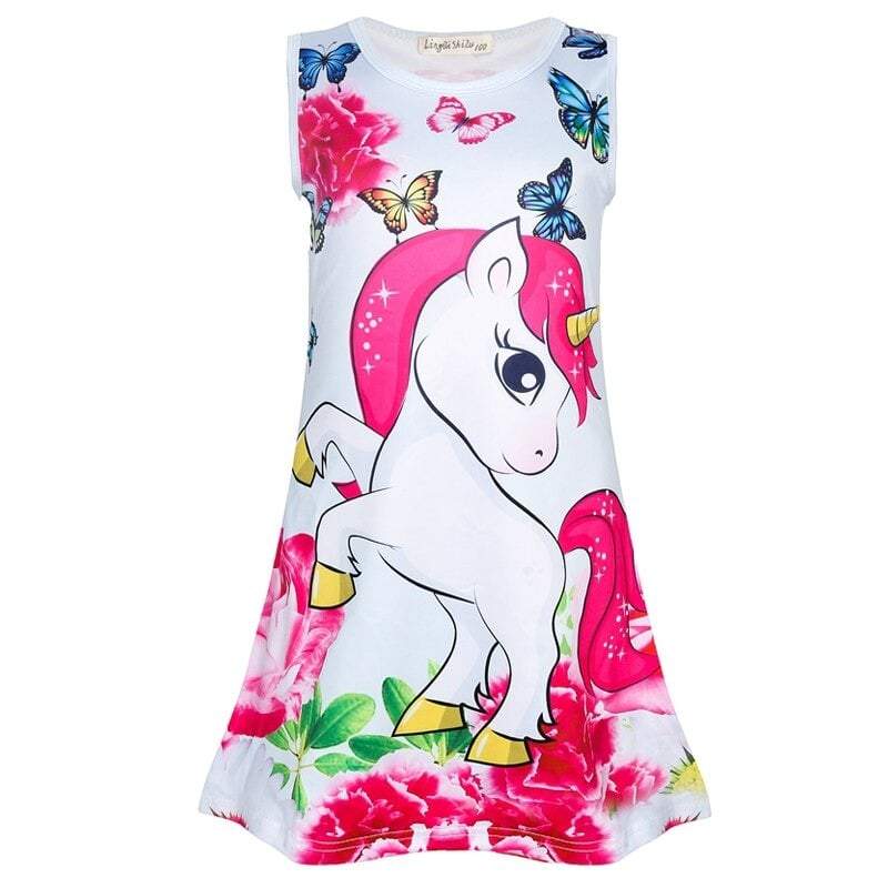 robe licorne enfant petit poney