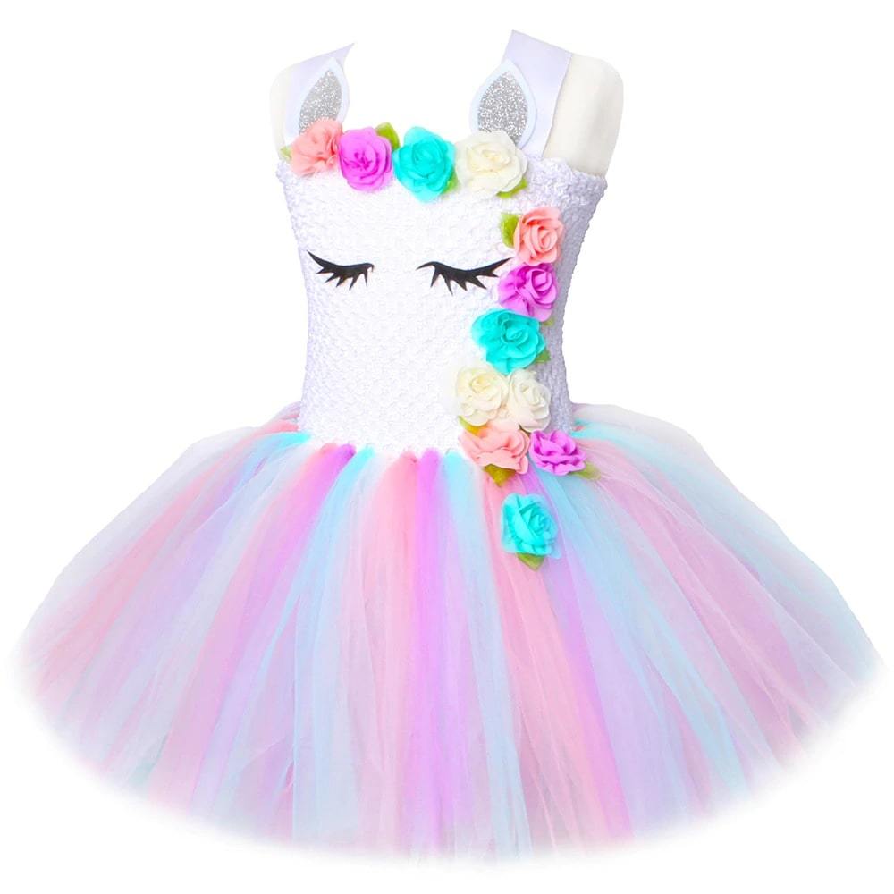 robe de princesse arc-en-ciel