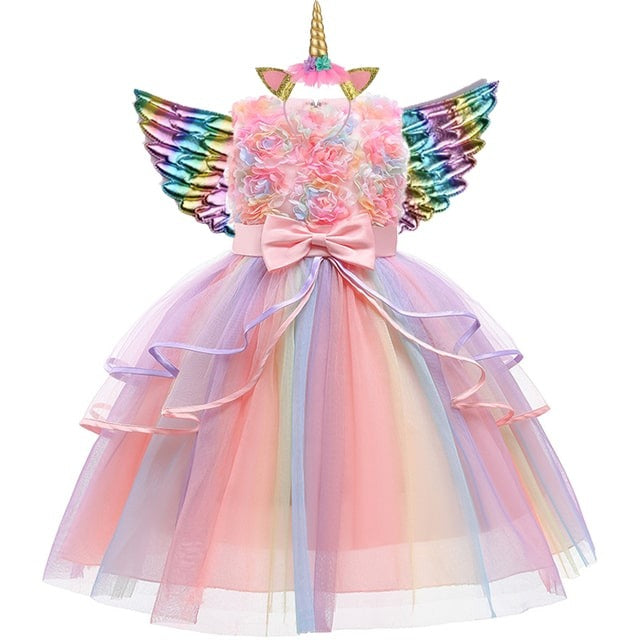 robe licorne pastel orange