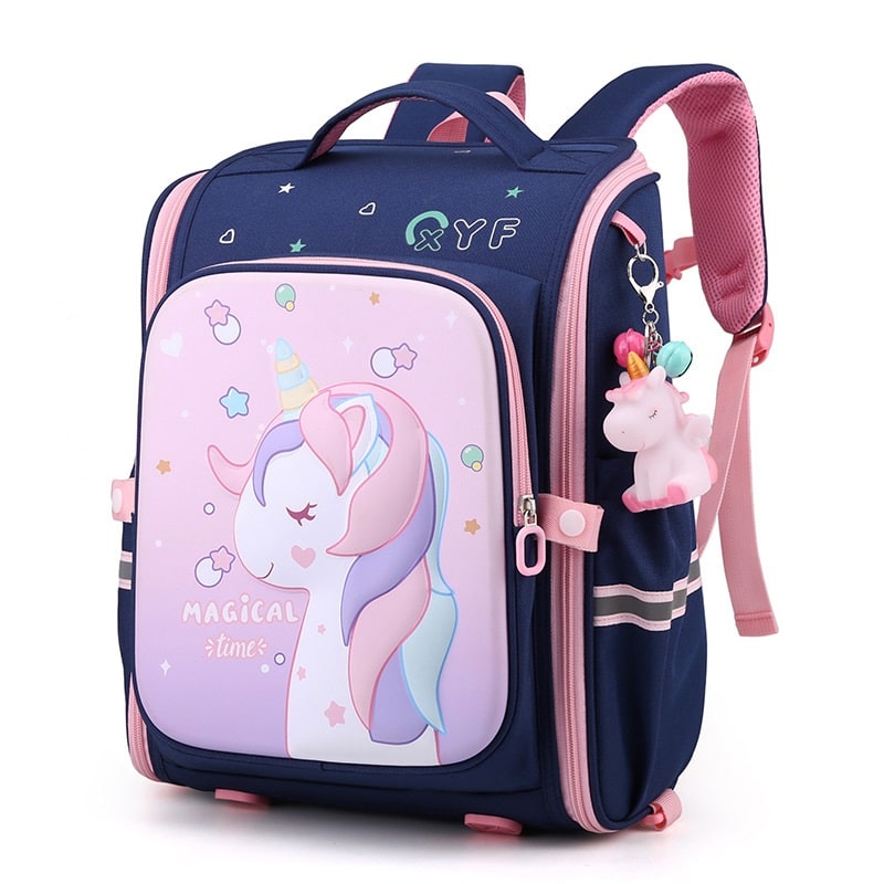 cartable licorne sous la pluie