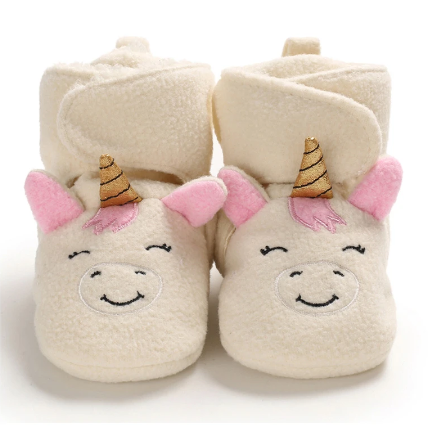 Beau chausson licorne bébé
