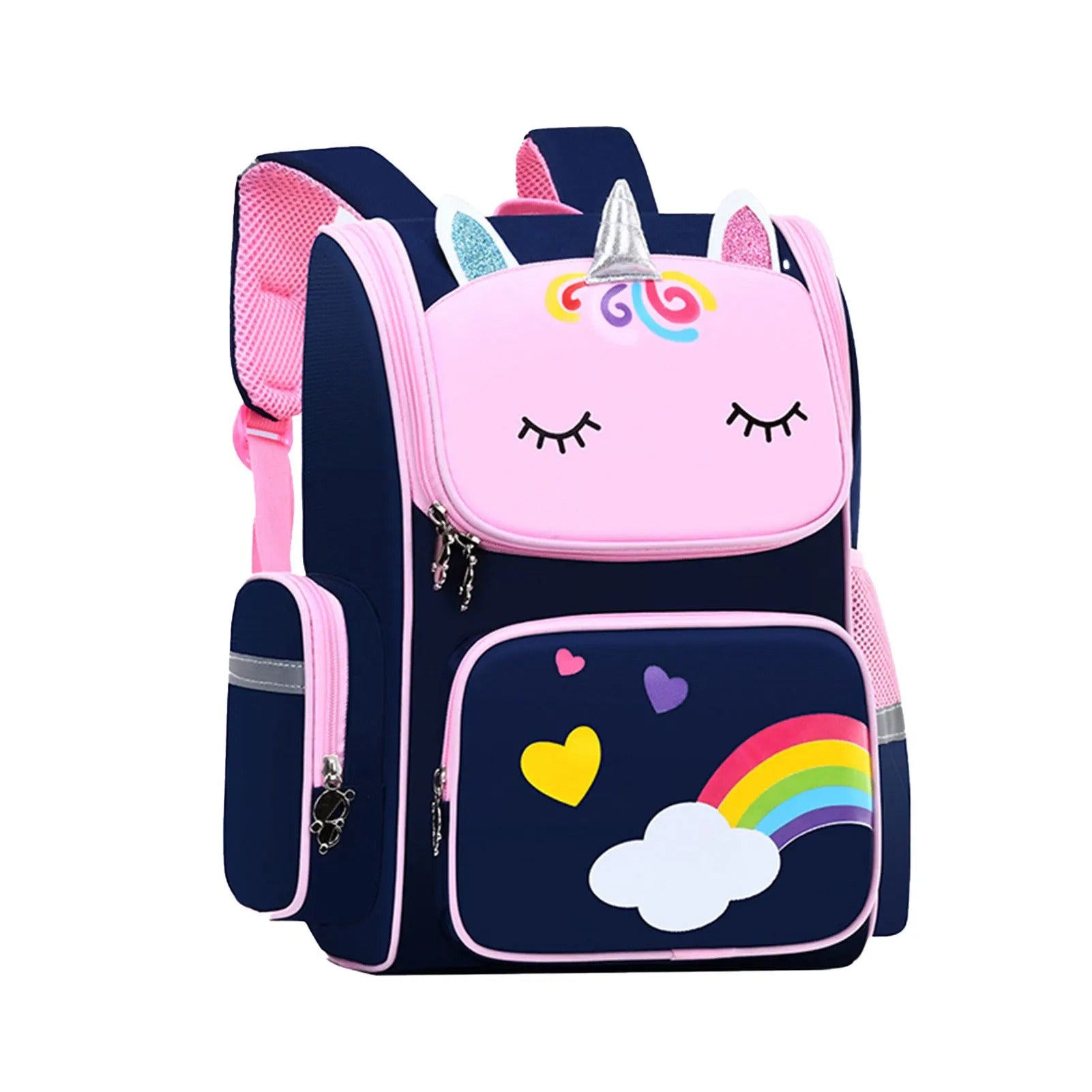 Cartable Licorne Bleu