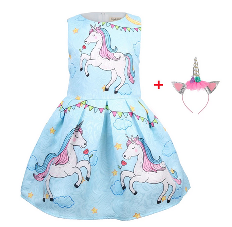 Robe Fille avec Licorne