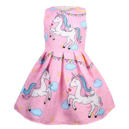 Détail tissu robe licorne