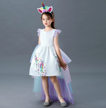Détails robe licorne