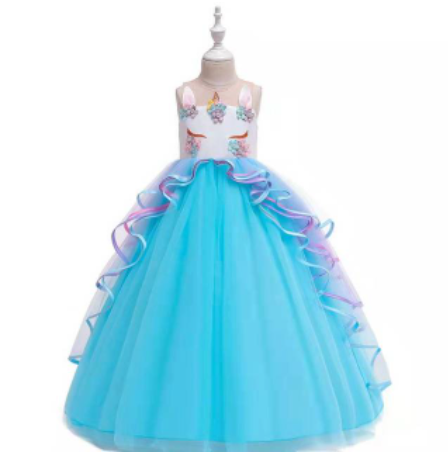 Robe enfant licorne tulle