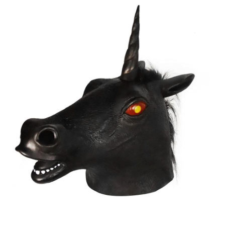 Masque licorne noir original