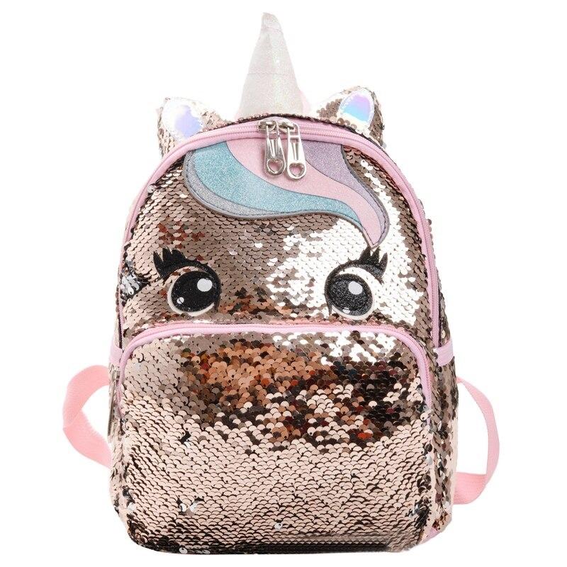 Cartable licorne dorée