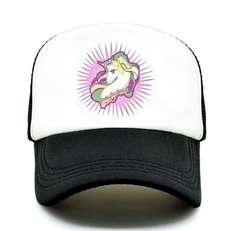 Casquette licorne noire élégante