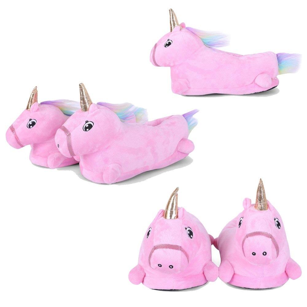 Corne dorée sur chausson rose