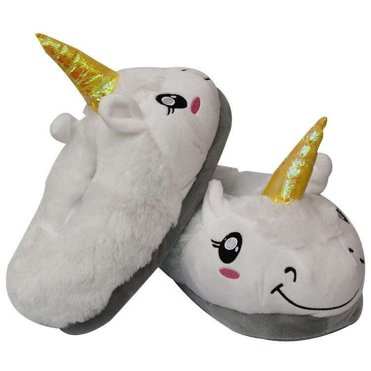 Chausson en peluche blanche