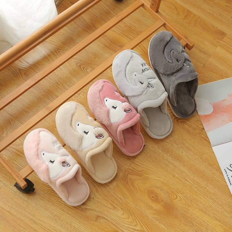 Chaussons Licorne côté gauche