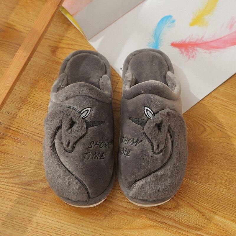 Chaussons Licorne en intérieur