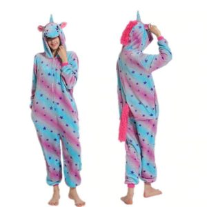 Combinaison licorne rose brillante