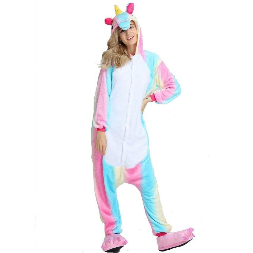 Pyjama licorne multicolore adulte