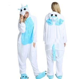 Combinaison licorne adulte flanelle douce