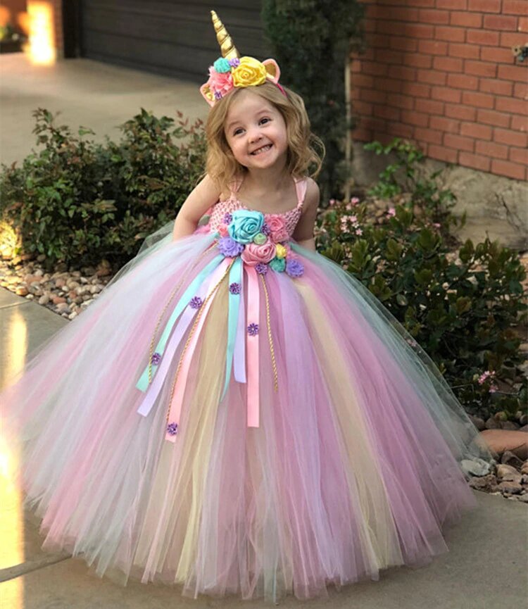 Robe licorne colorée