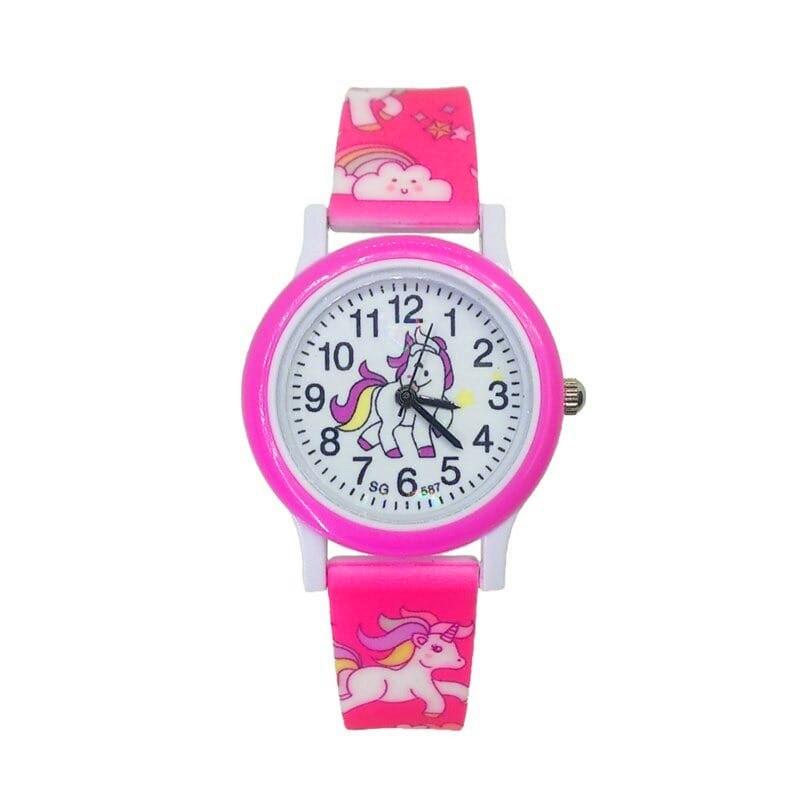 Montre Licorne Rose élégante