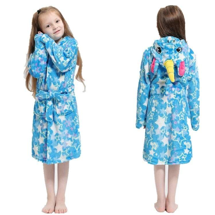 Peignoir licorne enfant en coton