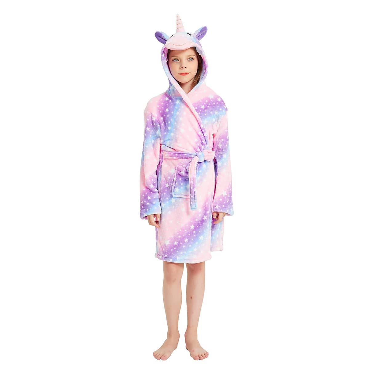 Peignoir licorne coloré