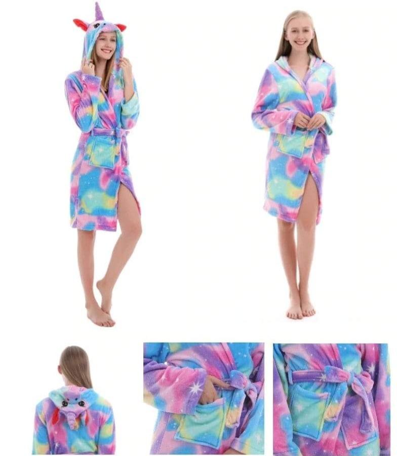 peignoir multicolore doux