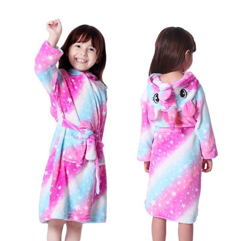 Motif galaxie peignoir