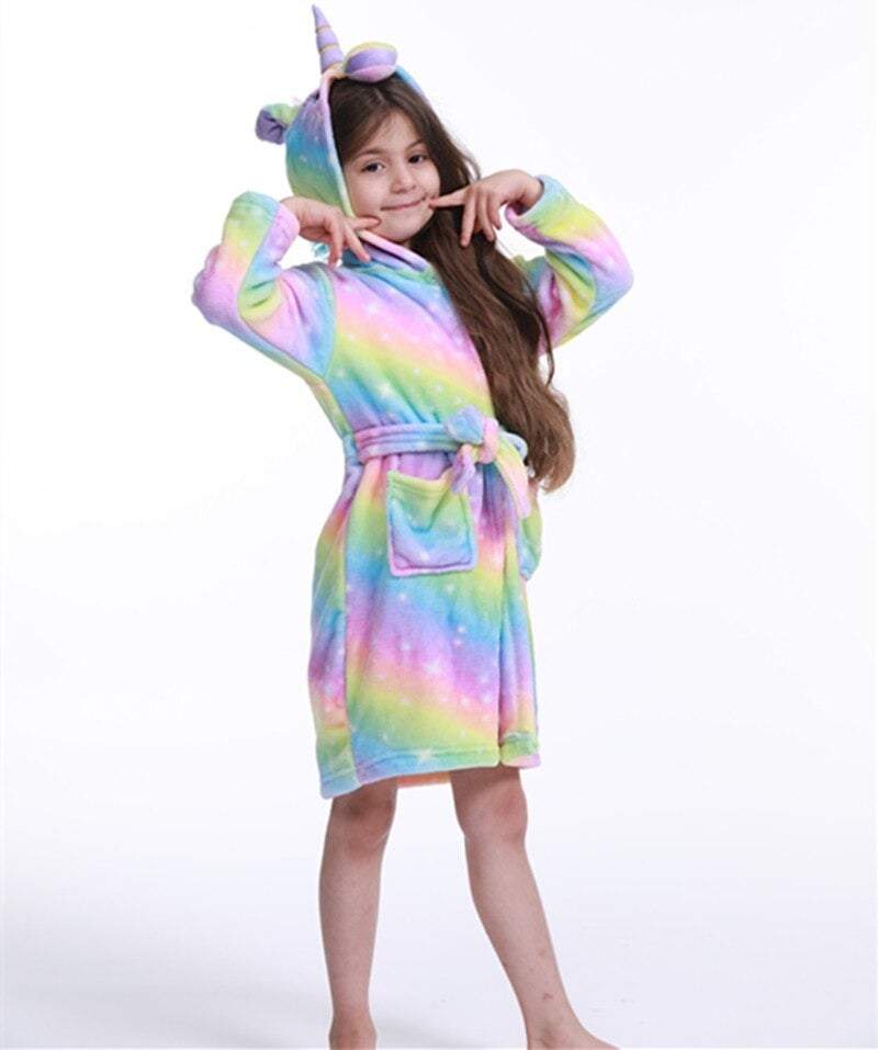 Peignoir Licorne Multicolore